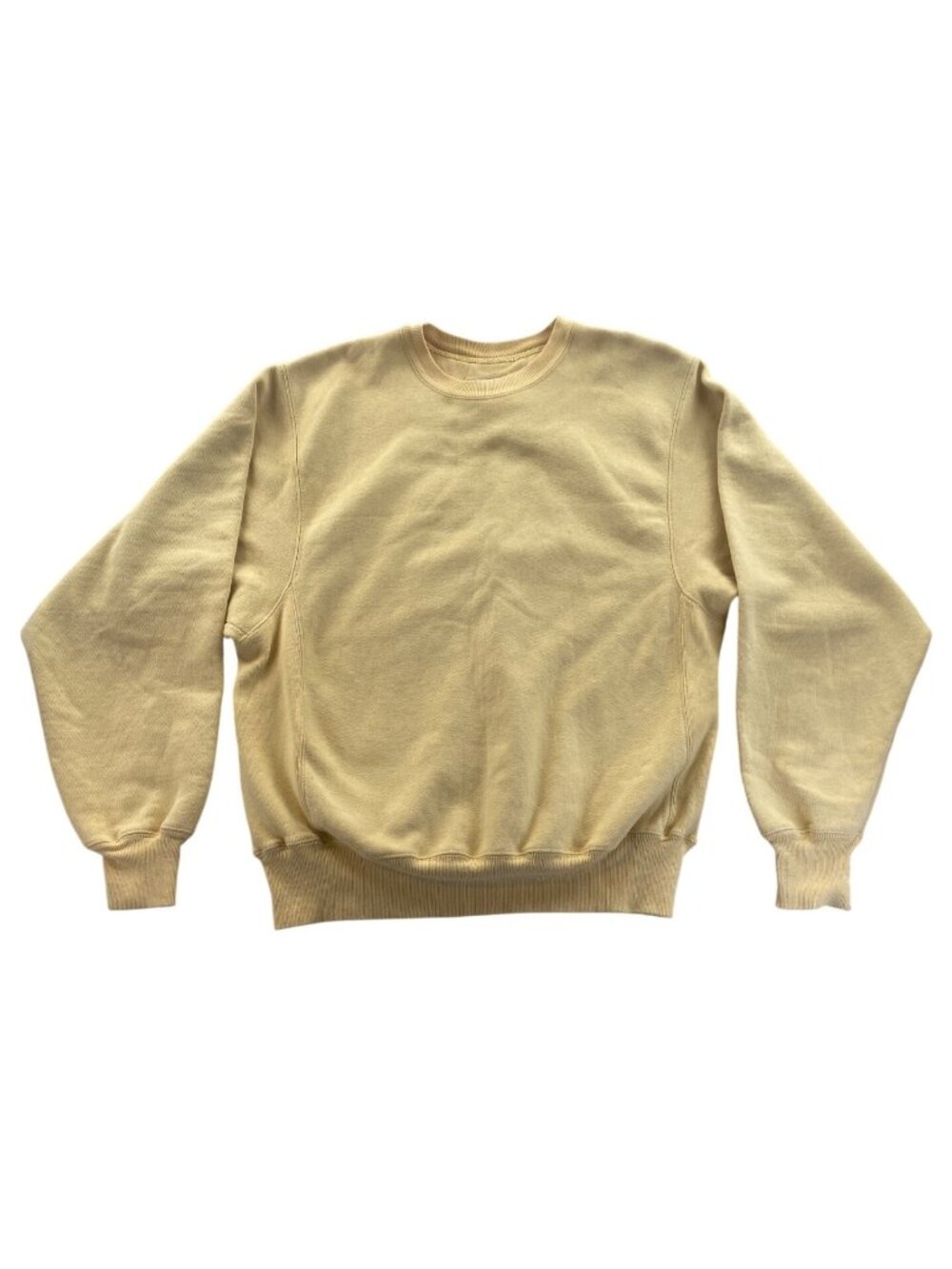 Champion Reverse Weave Sweatshirt Small Yellow Premium Reverse Weave Crewneck Pu